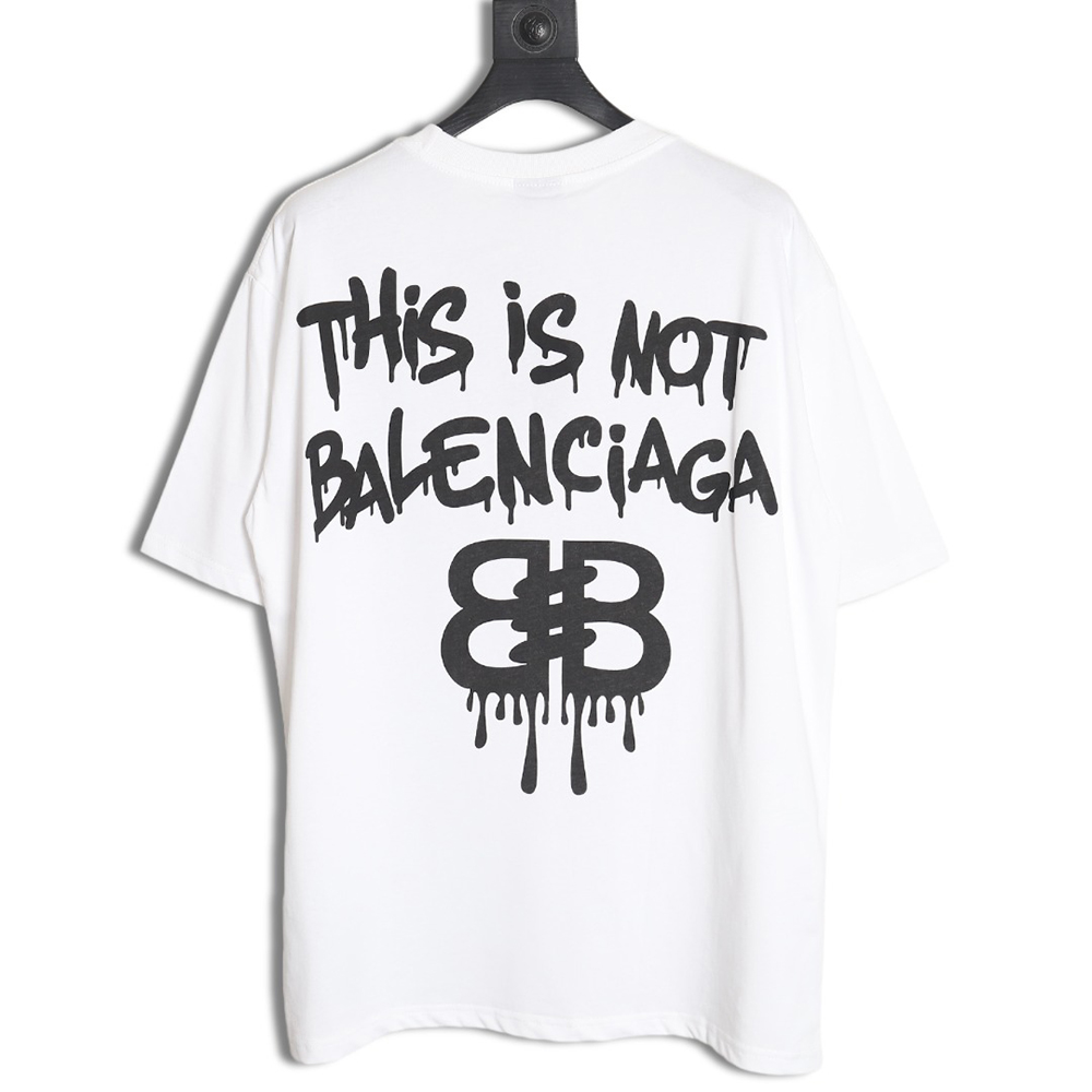 Balenciaga Chest Graffiti LOGO Short Sleeve T-Shirt TSK1