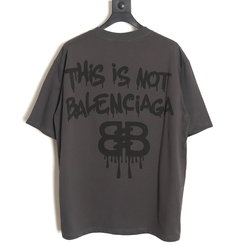 Balenciaga Chest Graffiti LOGO Short Sleeve T-Shirt TSK2
