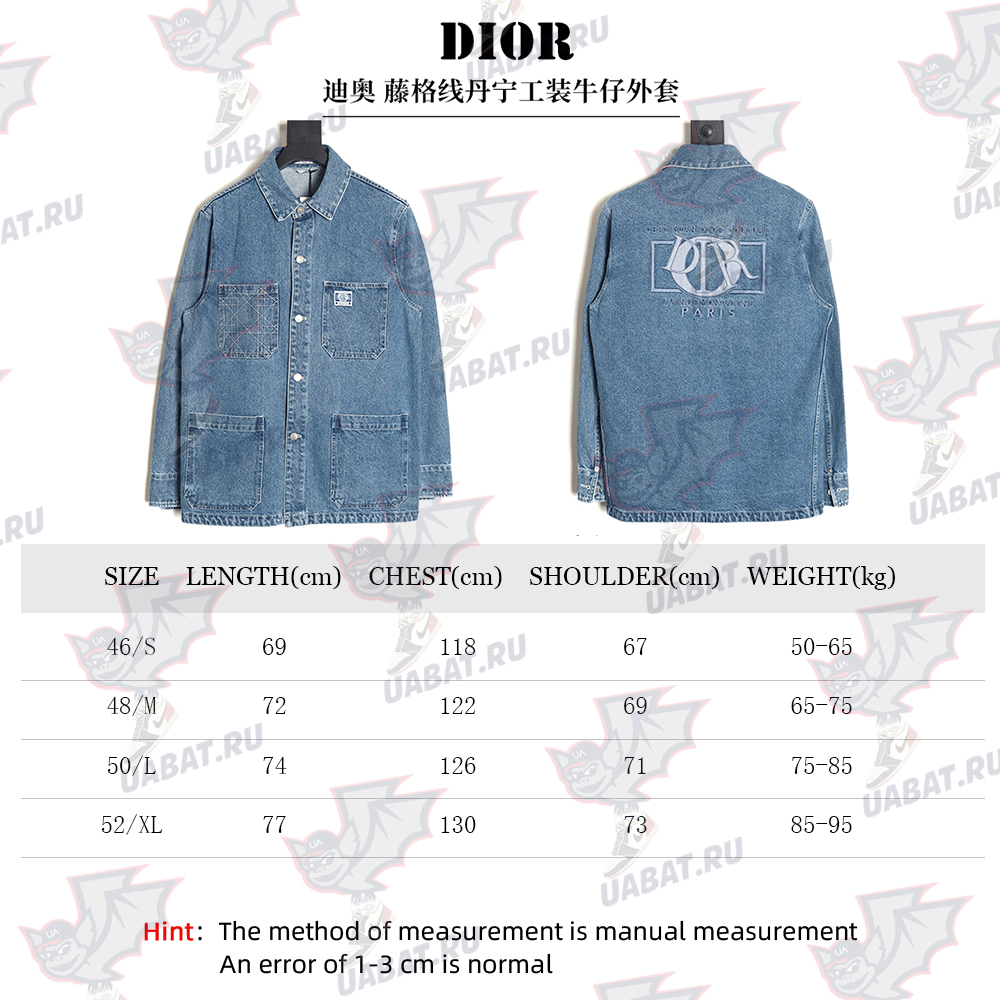 Dior cannage line denim workwear denim jacket