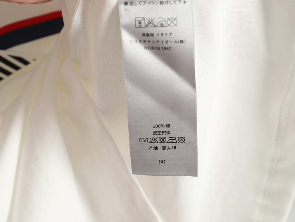 Dior classic vertical striped five-star short-sleeved T-shirt TSK1