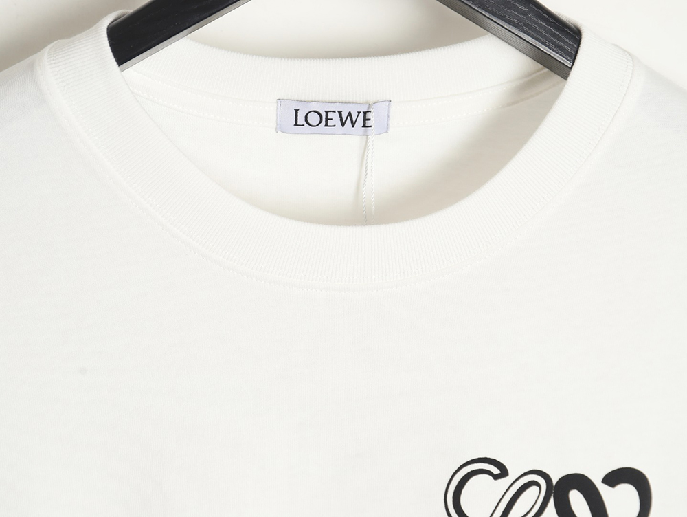 Loewe 24SS contrast color four-leaf clover short-sleeved T-shirt TSK1