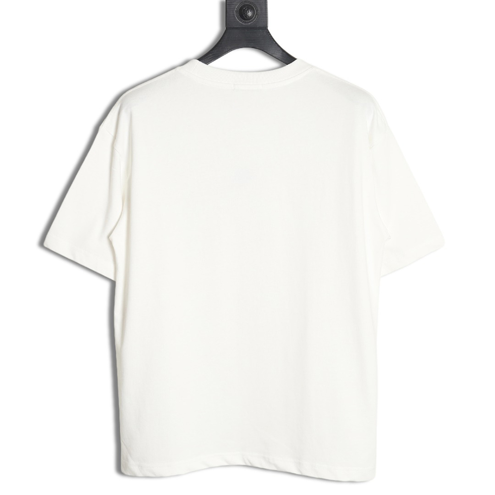 Loewe 24SS contrast color four-leaf clover short-sleeved T-shirt TSK1