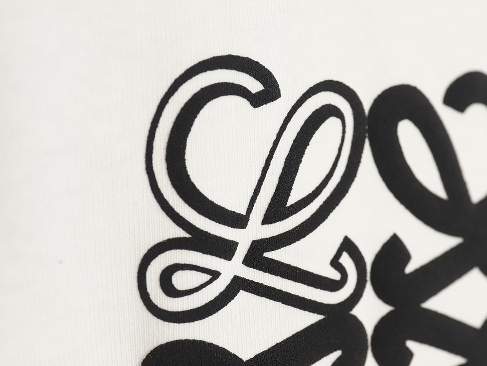 Loewe 24SS contrast color four-leaf clover short-sleeved T-shirt TSK1