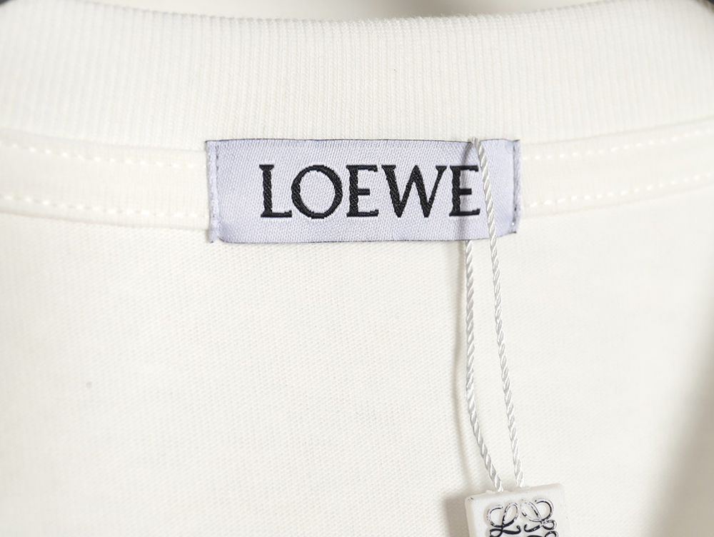 Loewe 24SS contrast color four-leaf clover short-sleeved T-shirt TSK1