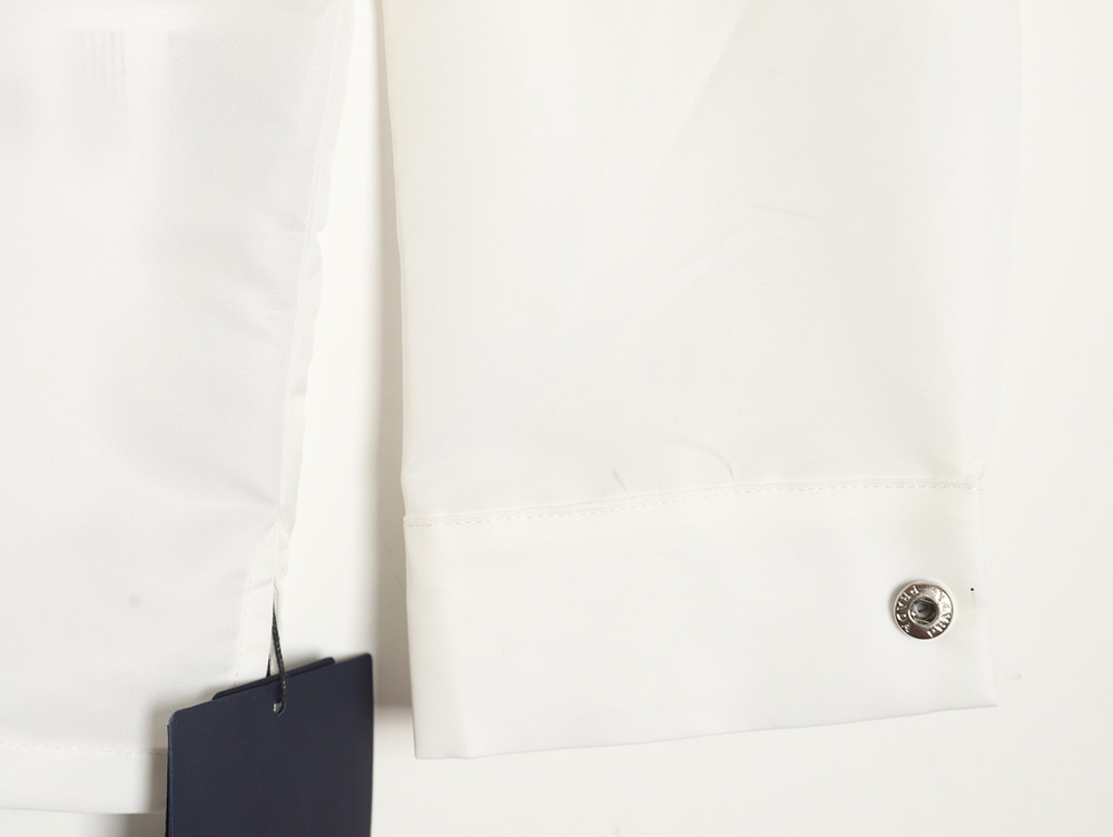 Prada custom triangle logo nylon long-sleeved shirt TSK1