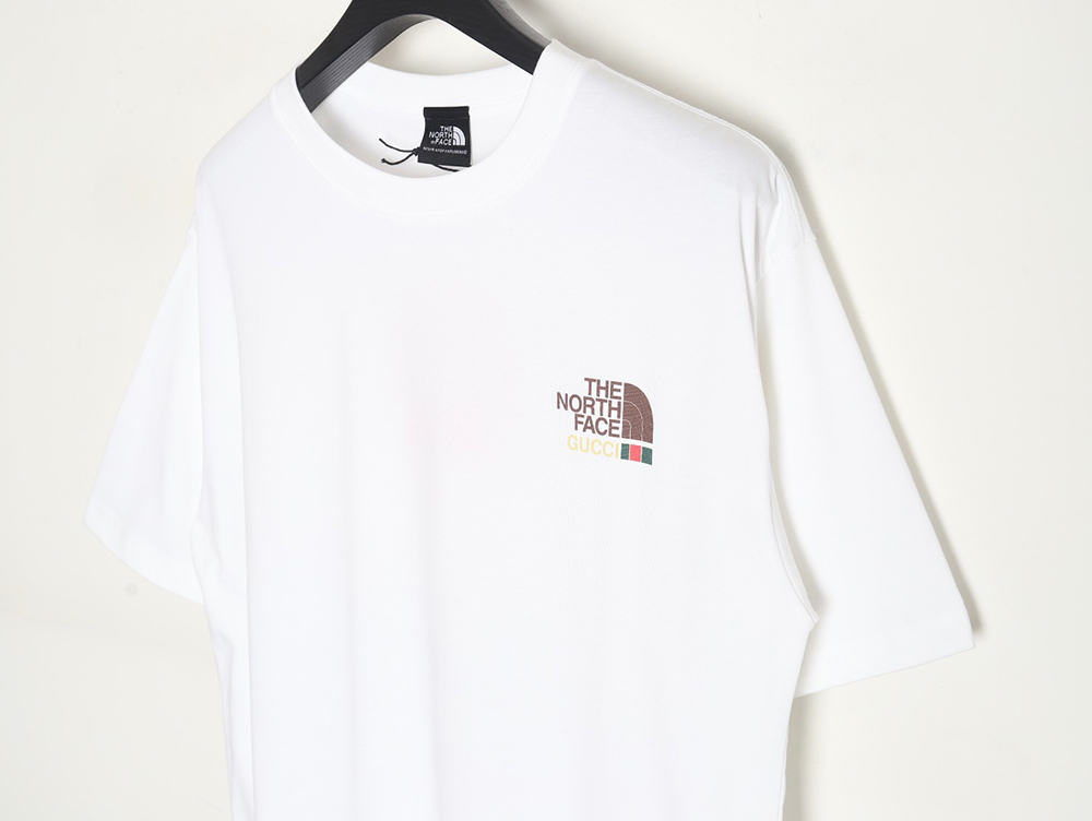 The North Face Gucci joint new landscape big logo series printed short sleeves TSK1