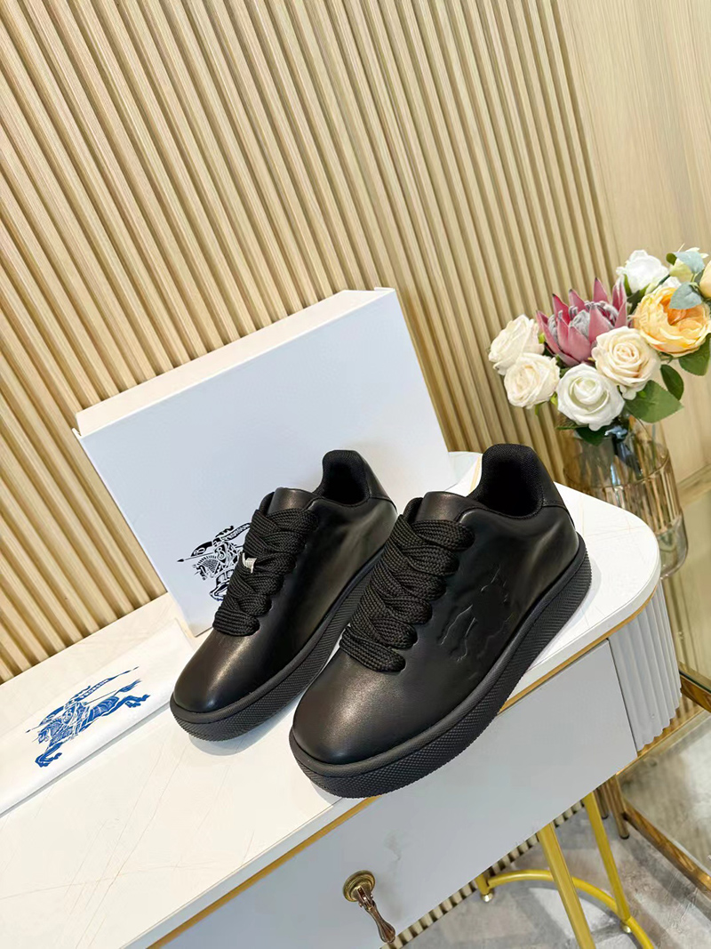 Burberry Leather Box Sneakers BLACK