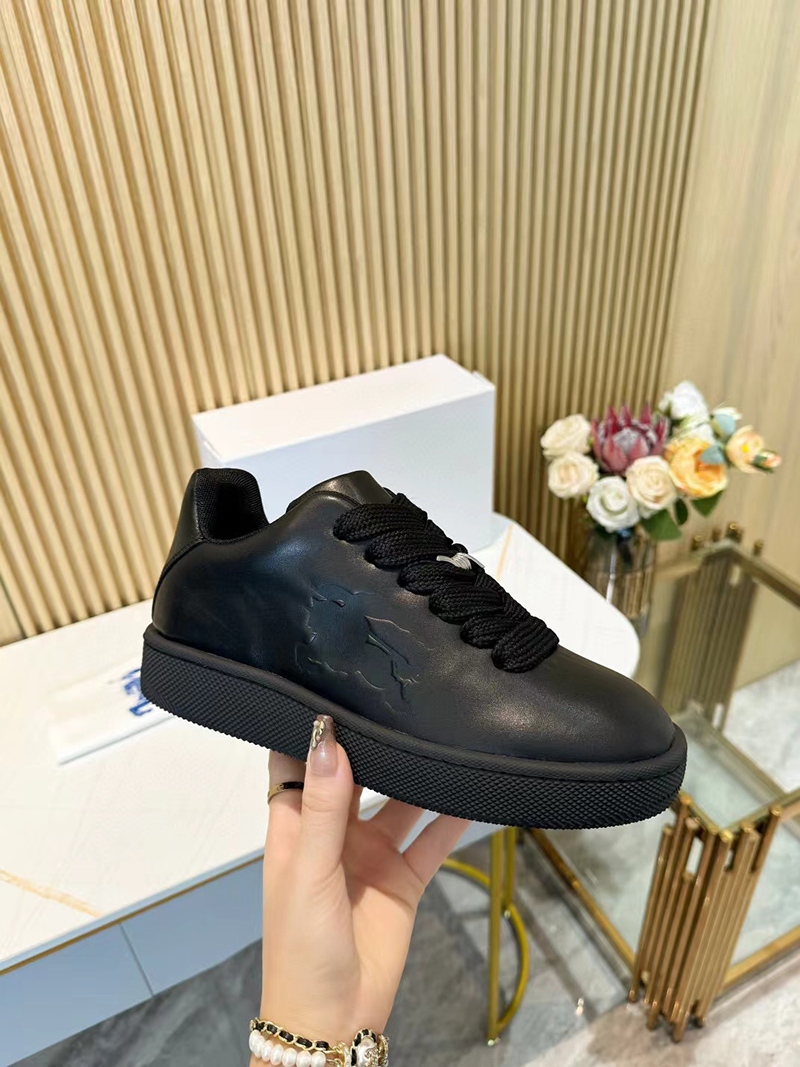 Burberry Leather Box Sneakers BLACK