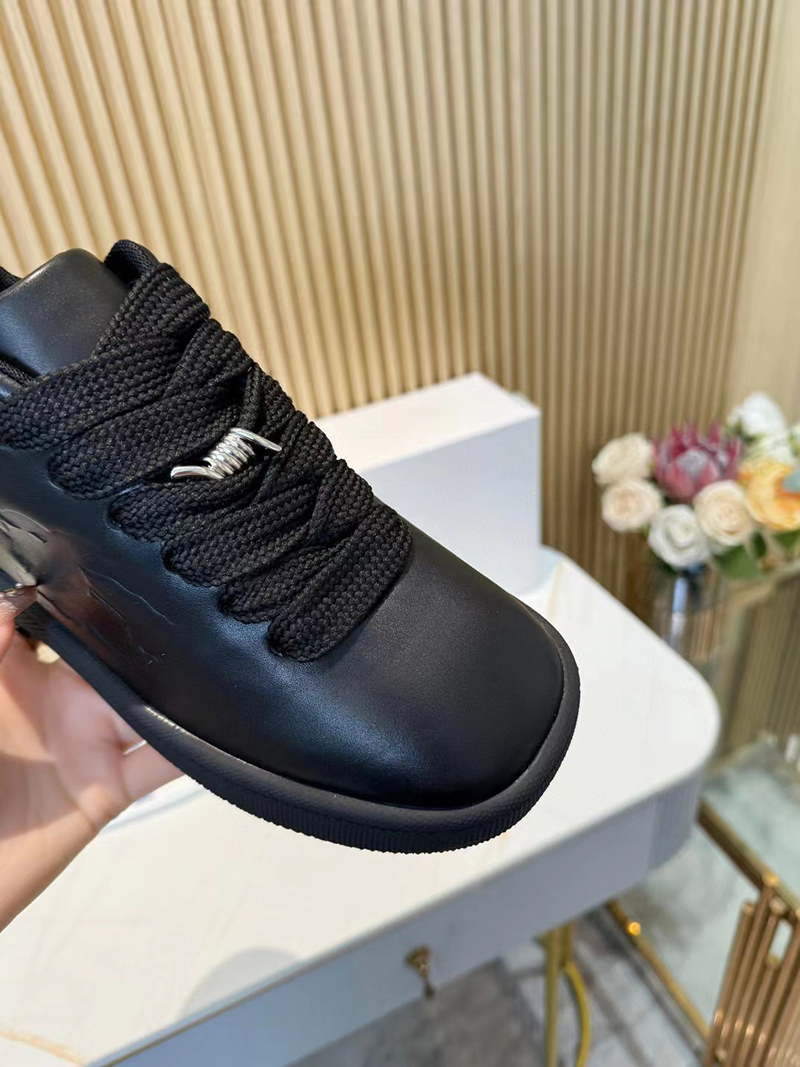 Burberry Leather Box Sneakers BLACK