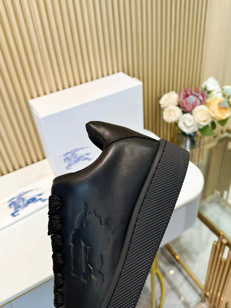 Burberry Leather Box Sneakers BLACK