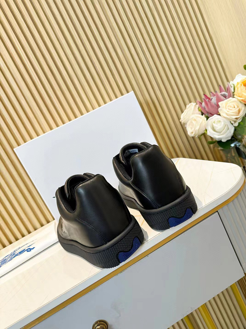 Burberry Leather Box Sneakers BLACK