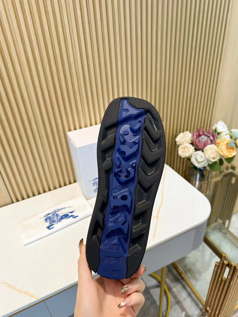 Burberry Leather Box Sneakers BLACK
