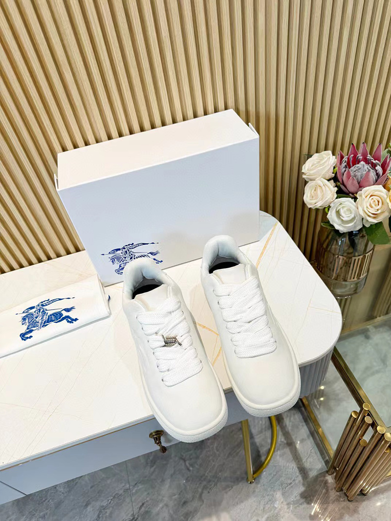 Burberry Leather Box Sneakers White