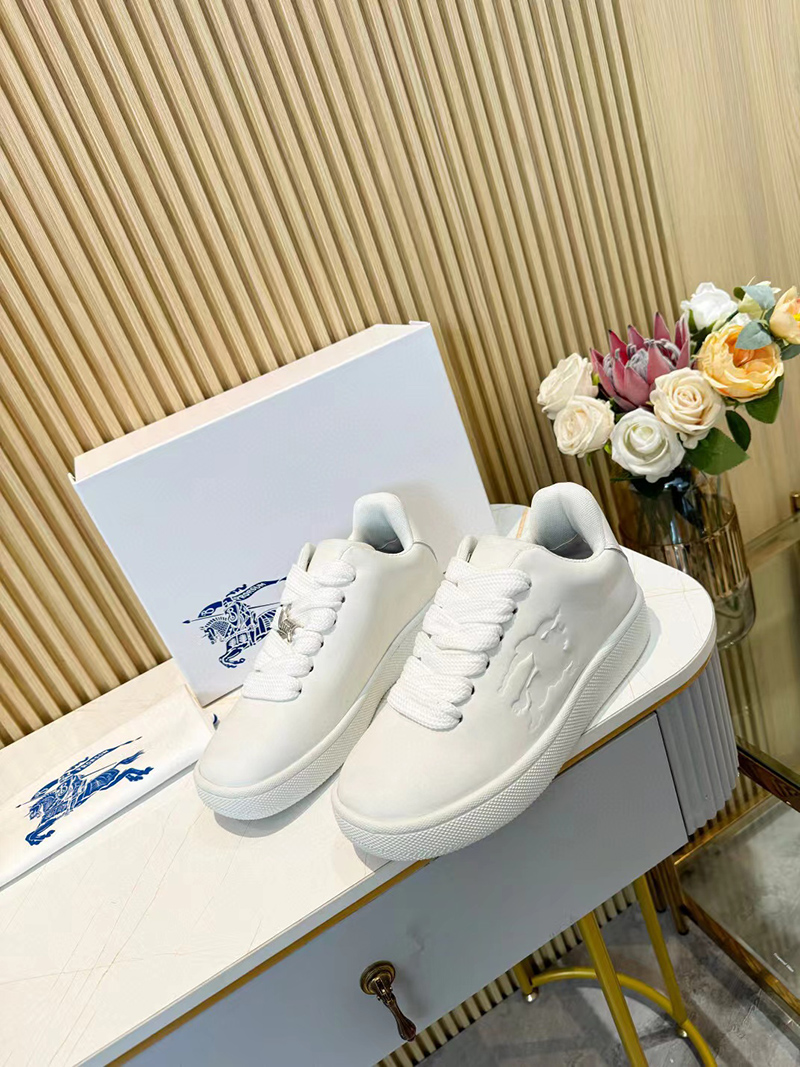 Burberry Leather Box Sneakers White