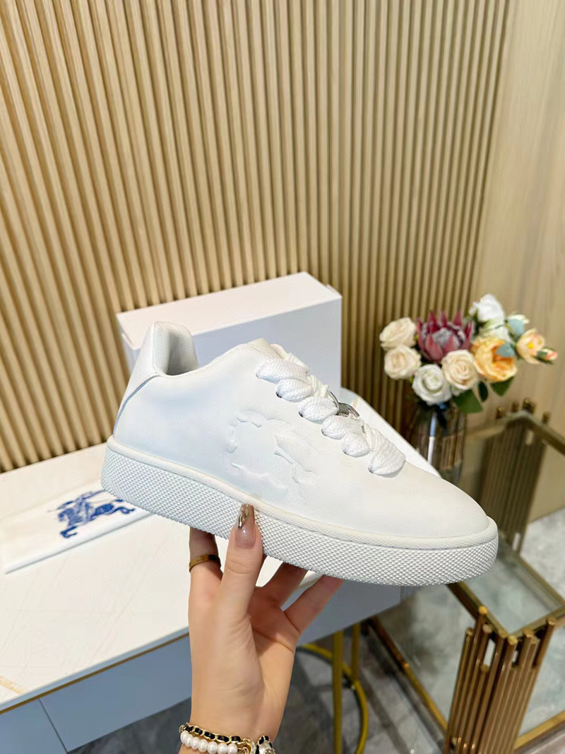 Burberry Leather Box Sneakers White