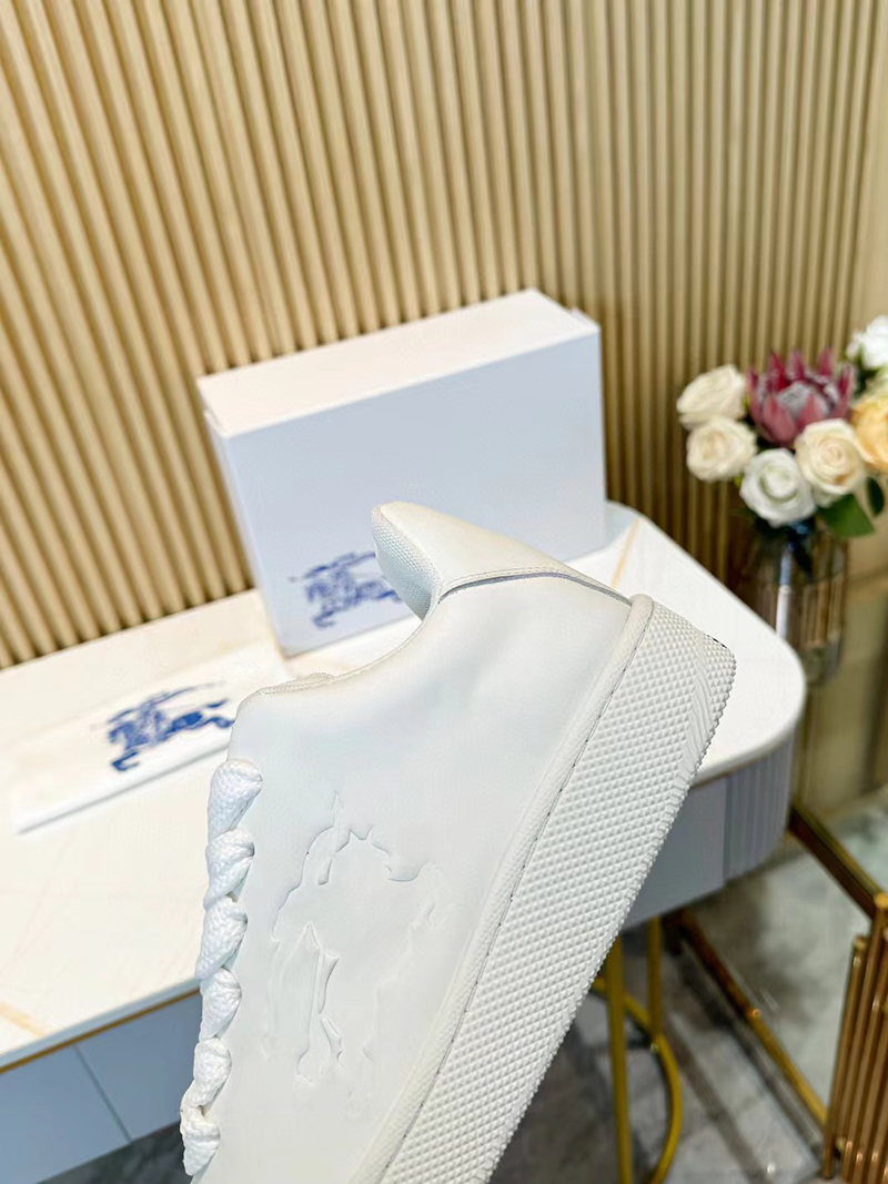 Burberry Leather Box Sneakers White