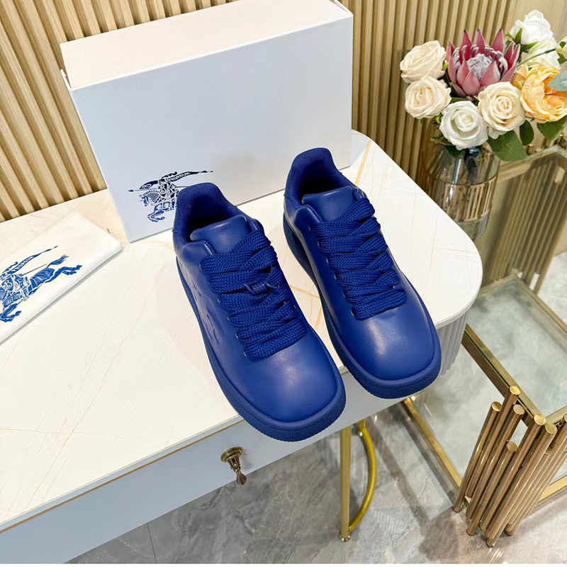 Burberry Leather Box Sneakers BLUE