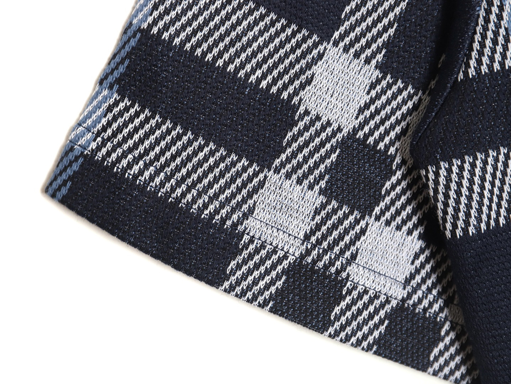 Burberry 24ss check knitted short-sleeved T-shirt TSK2
