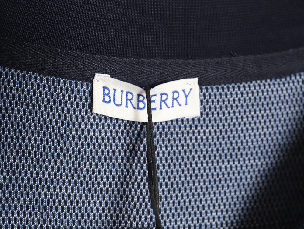 Burberry 24ss check knitted short-sleeved T-shirt TSK2