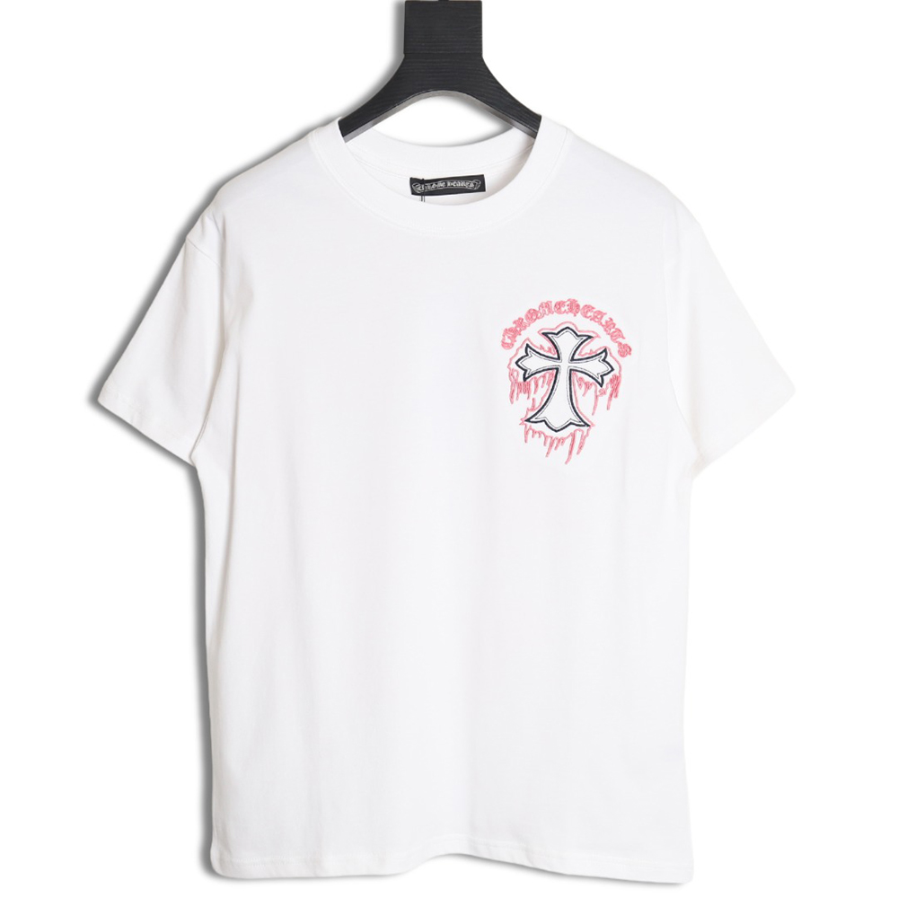 Chrome Hearts Cross Embroidered Short Sleeve T-Shirt TSK1