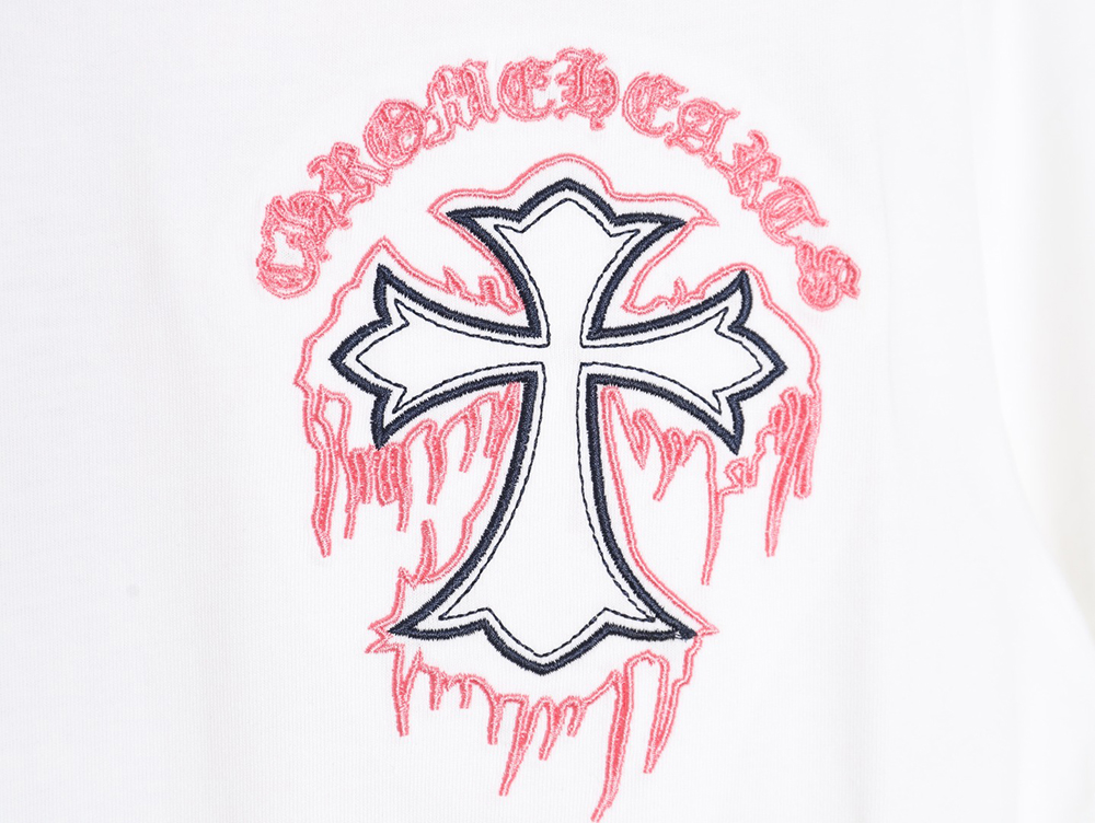 Chrome Hearts Cross Embroidered Short Sleeve T-Shirt TSK1