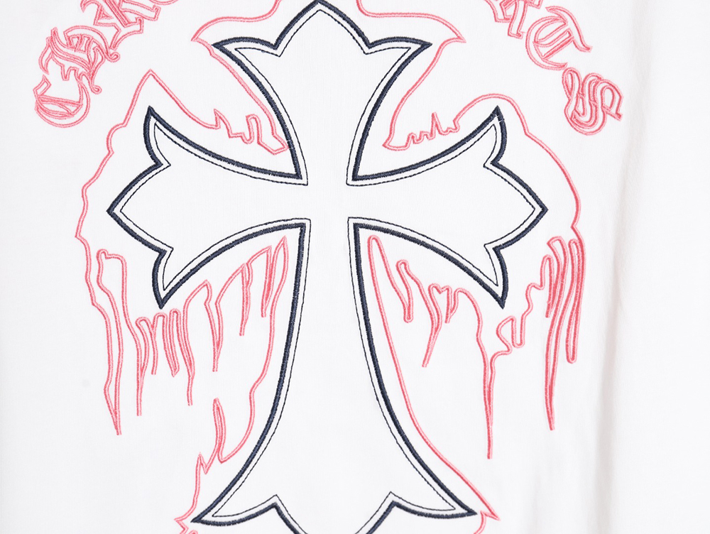 Chrome Hearts Cross Embroidered Short Sleeve T-Shirt TSK1