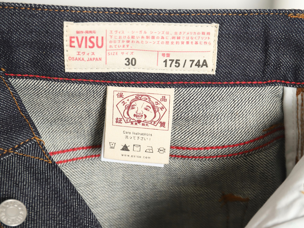 Evisu 25ss Kamon Embroidery Pocket Denim Casual Shorts