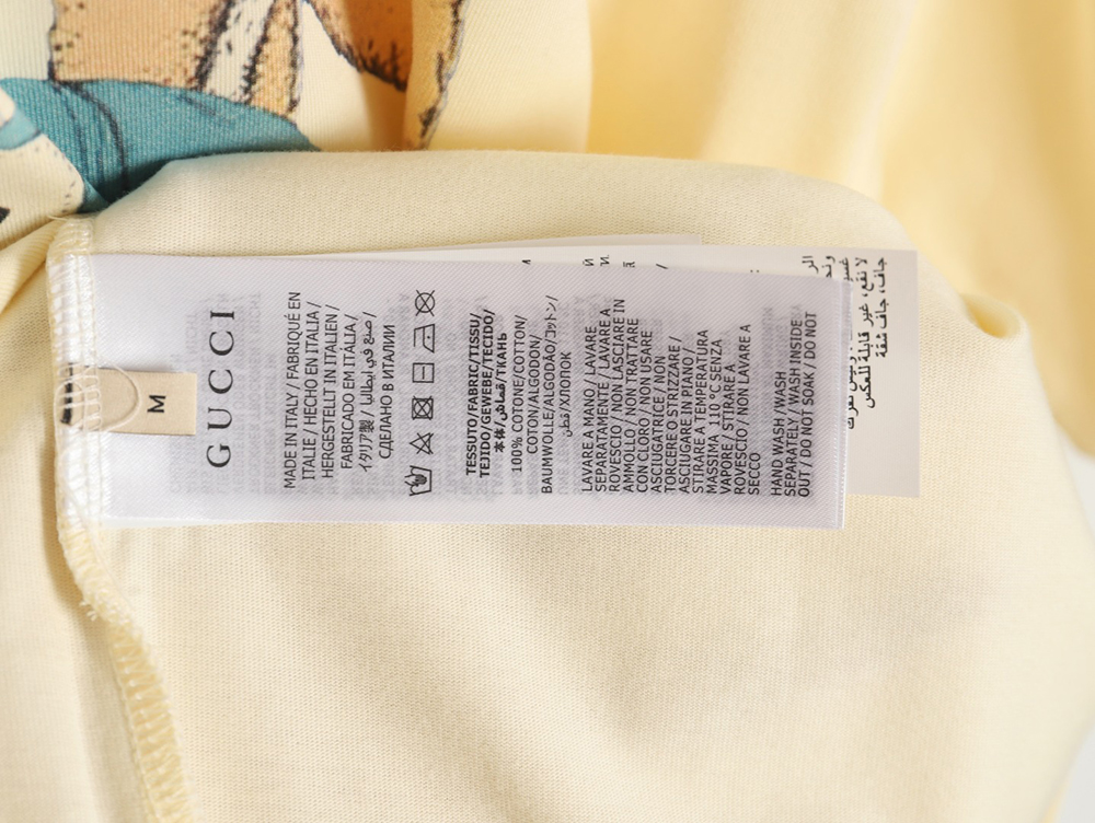 Gucci 24ss rabbit pattern print crew neck short sleeves TSK1