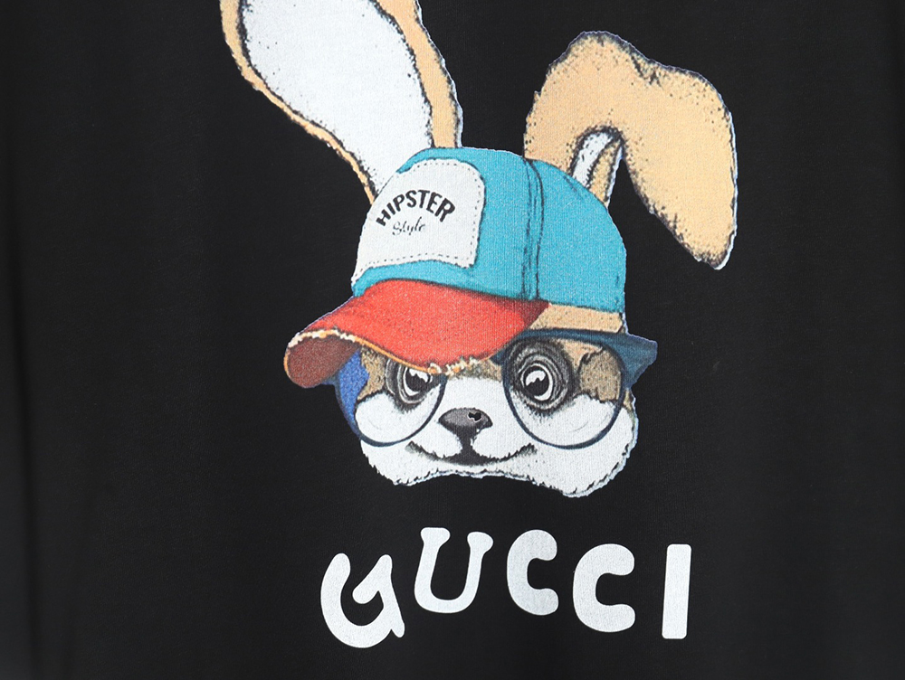 Gucci 24ss rabbit pattern print crew neck short sleeves TSK2