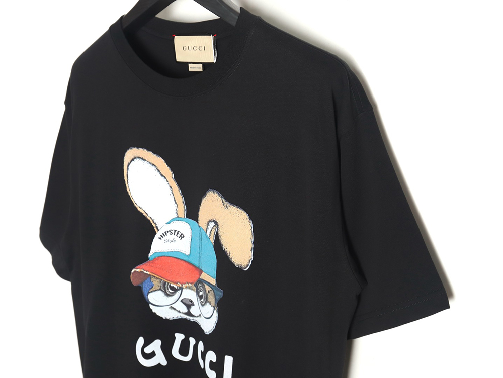 Gucci 24ss rabbit pattern print crew neck short sleeves TSK2
