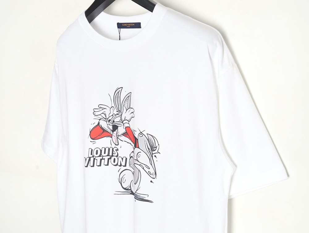 Louis Vuitton Disney co-branded red Bugs Bunny psychedelic short sleeve TSK1