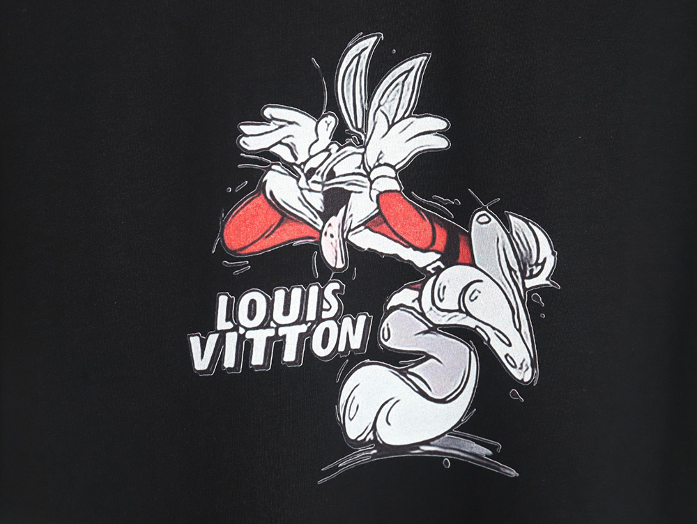 Louis Vuitton Disney co-branded red Bugs Bunny psychedelic short sleeve TSK2