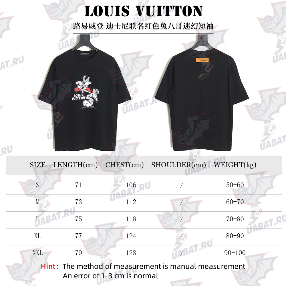 Louis Vuitton Disney co-branded red Bugs Bunny psychedelic short sleeve TSK2