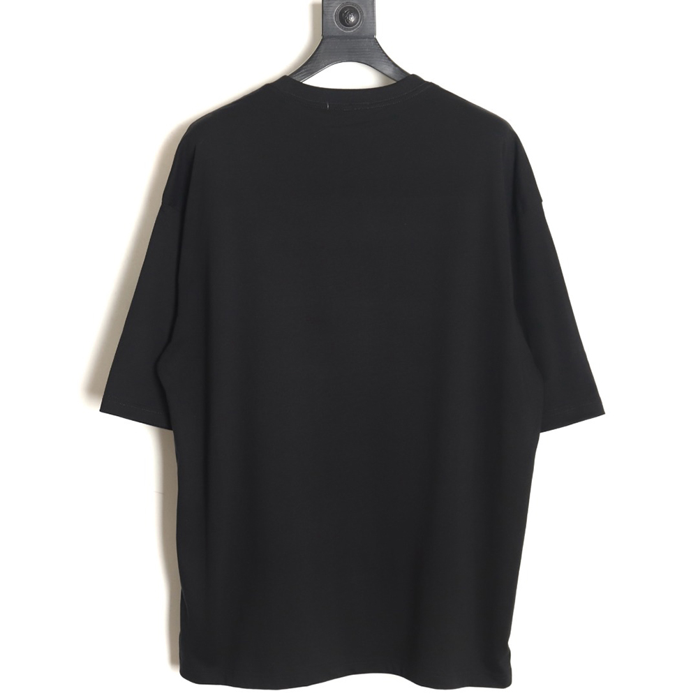 Prada 24ss nine-square square letter round neck short sleeve TSK2