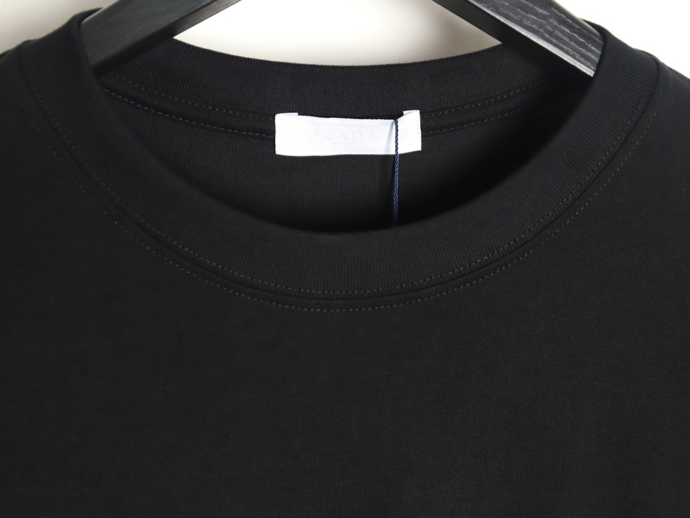 Prada 24ss triangle logo printed round neck short sleeves TSK2