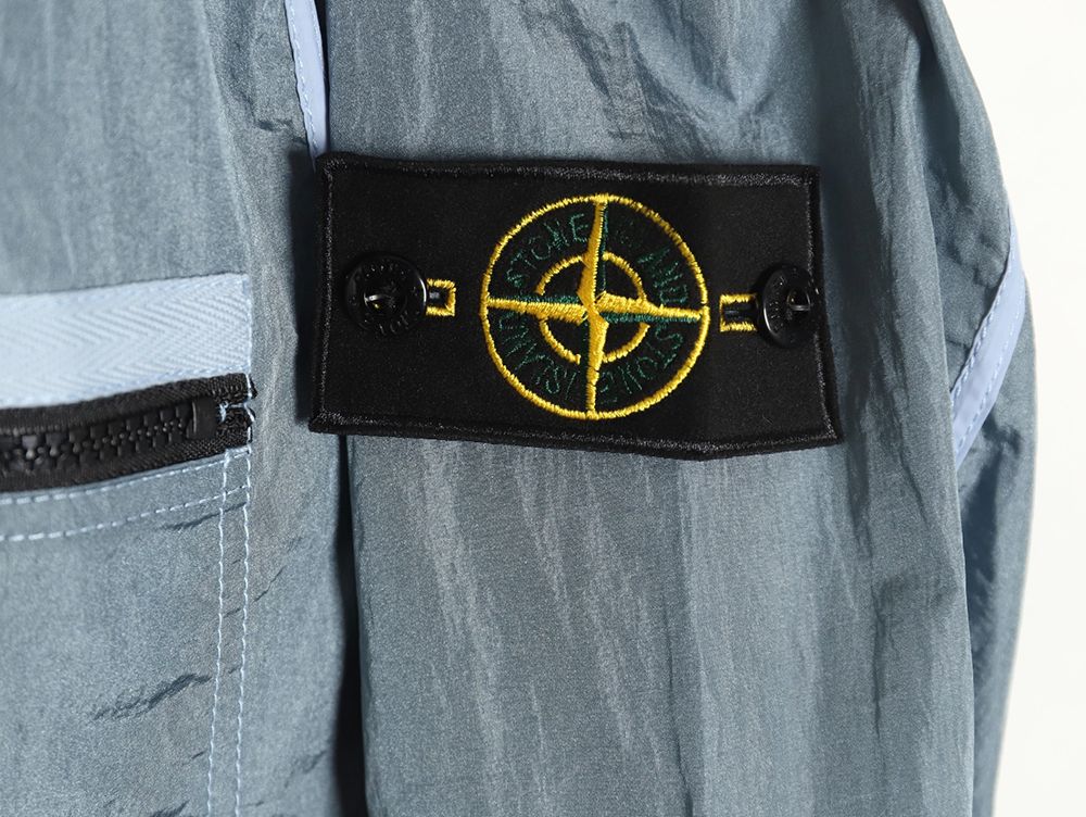 Stone Island Nylon Meta Series Metallic Nylon Long Sleeve Zipper Jacket Sun Protection Clothing TSK1