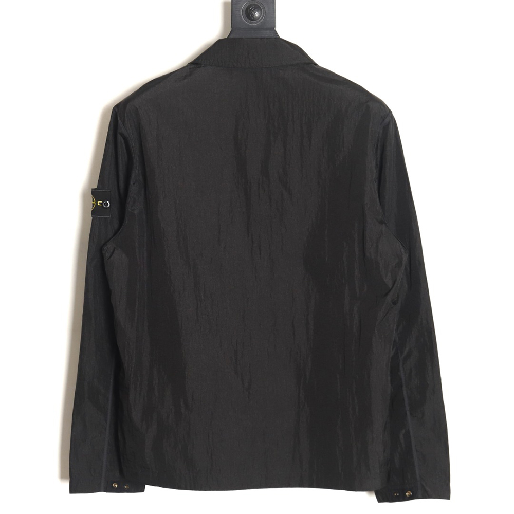 Stone Island Nylon Meta Series Metallic Nylon Long Sleeve Zipper Jacket Sun Protection Clothing TSK3