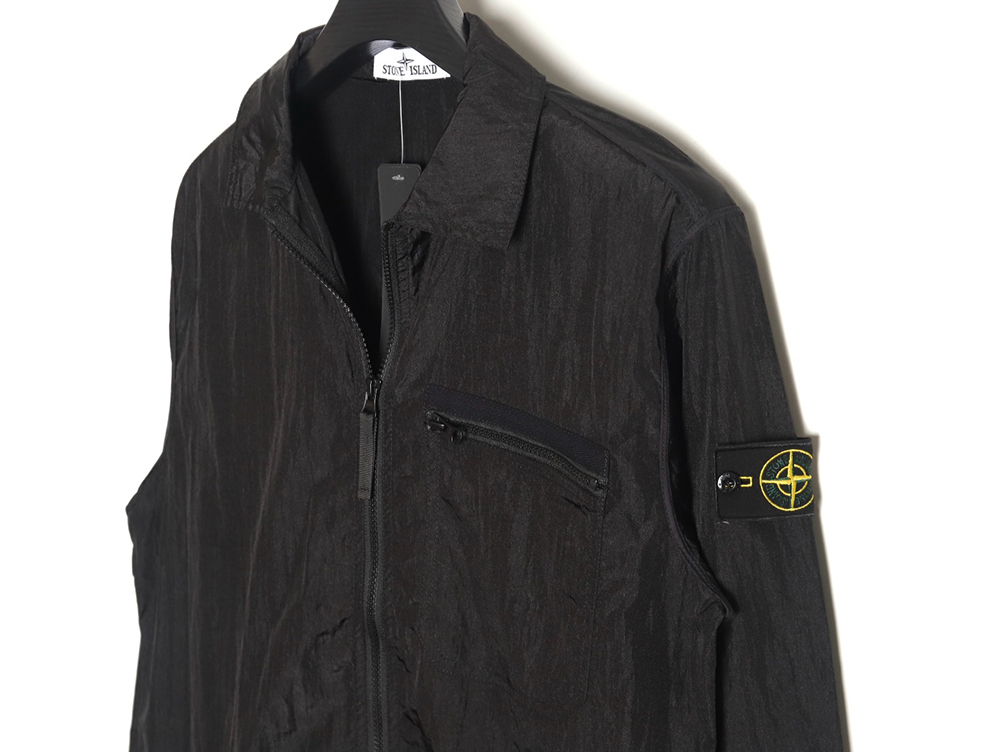 Stone Island Nylon Meta Series Metallic Nylon Long Sleeve Zipper Jacket Sun Protection Clothing TSK3