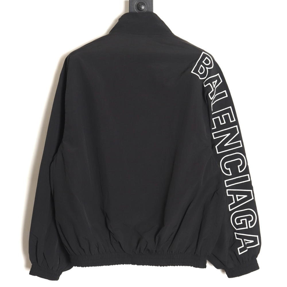 Balenciaga Blank Letter Embroidered Sports Suit Jacket