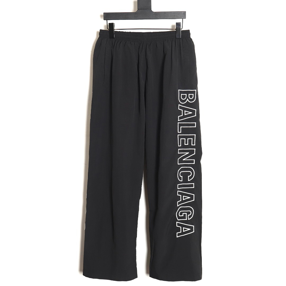 Balenciaga Blank Letters Embroidered Tracksuit Pants