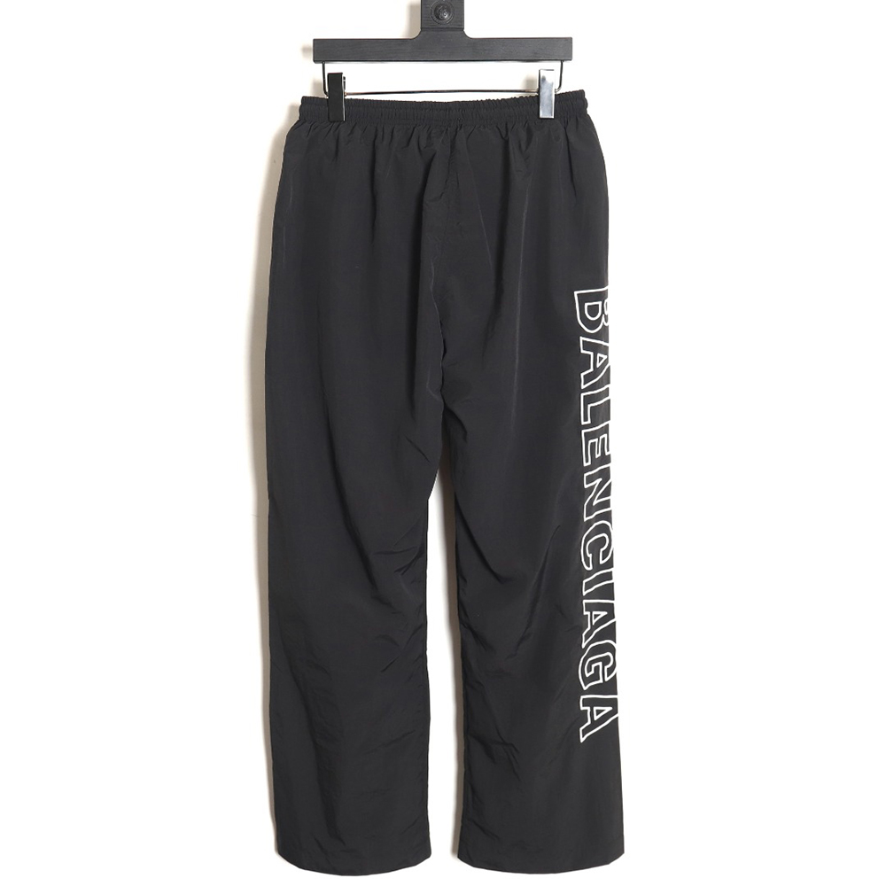 Balenciaga Blank Letters Embroidered Tracksuit Pants