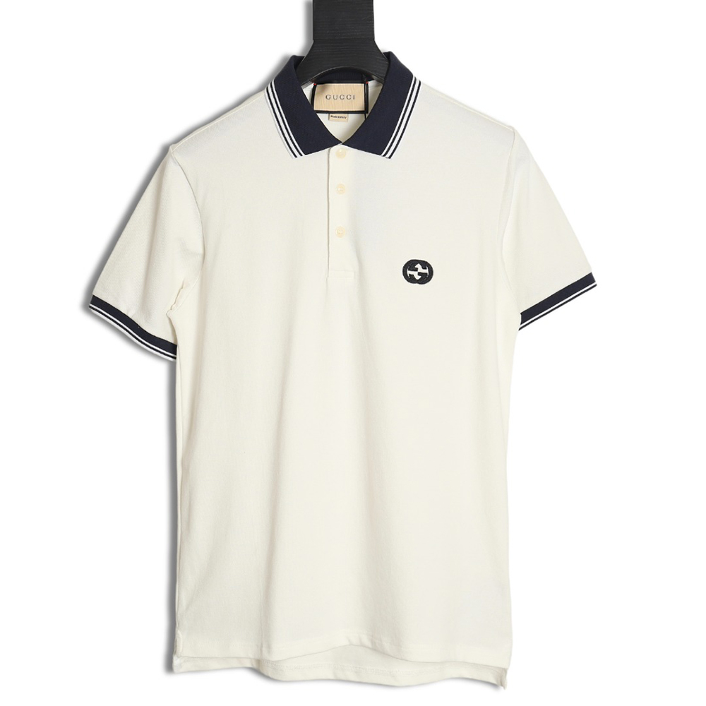 Gucci Double G embroidered polo short sleeve