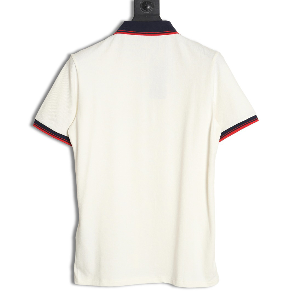 Gucci Double G Classic Black and Red Striped Polo Short Sleeve