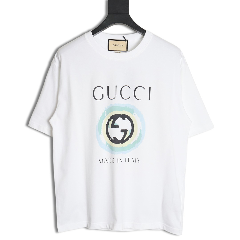 Gucci 24ss digital printed round neck short sleeve