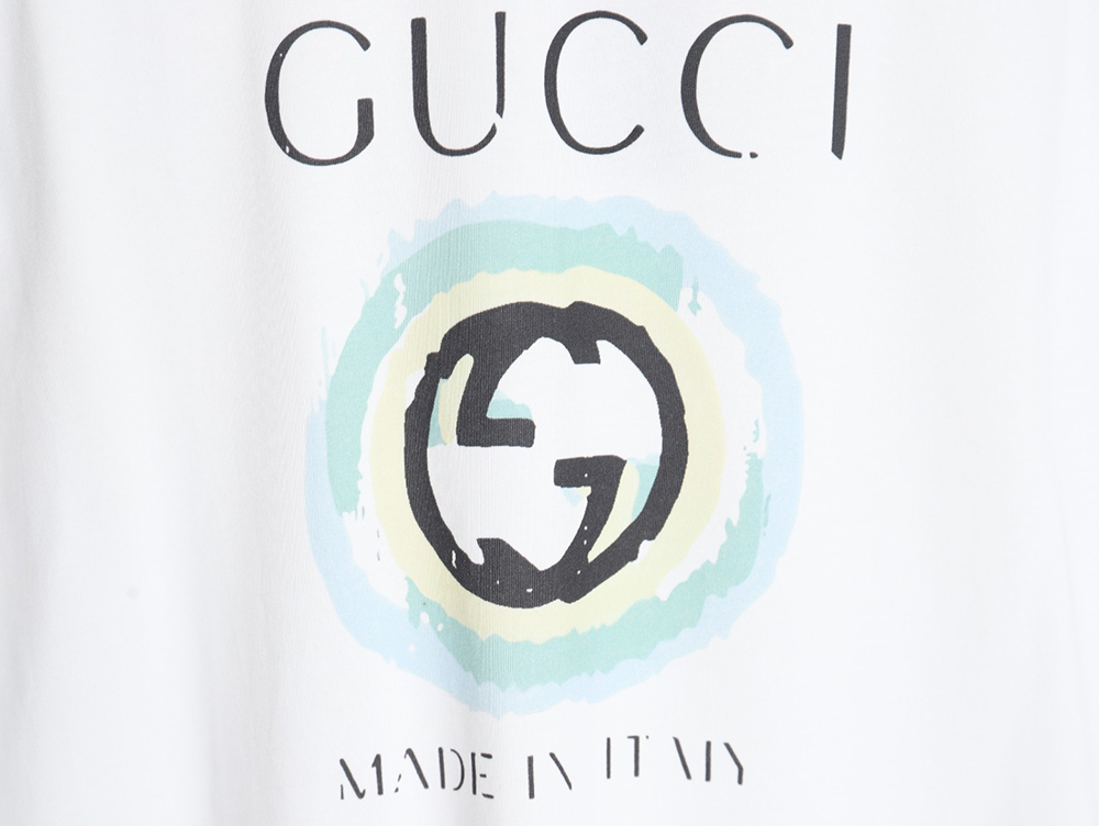 Gucci 24ss digital printed round neck short sleeve