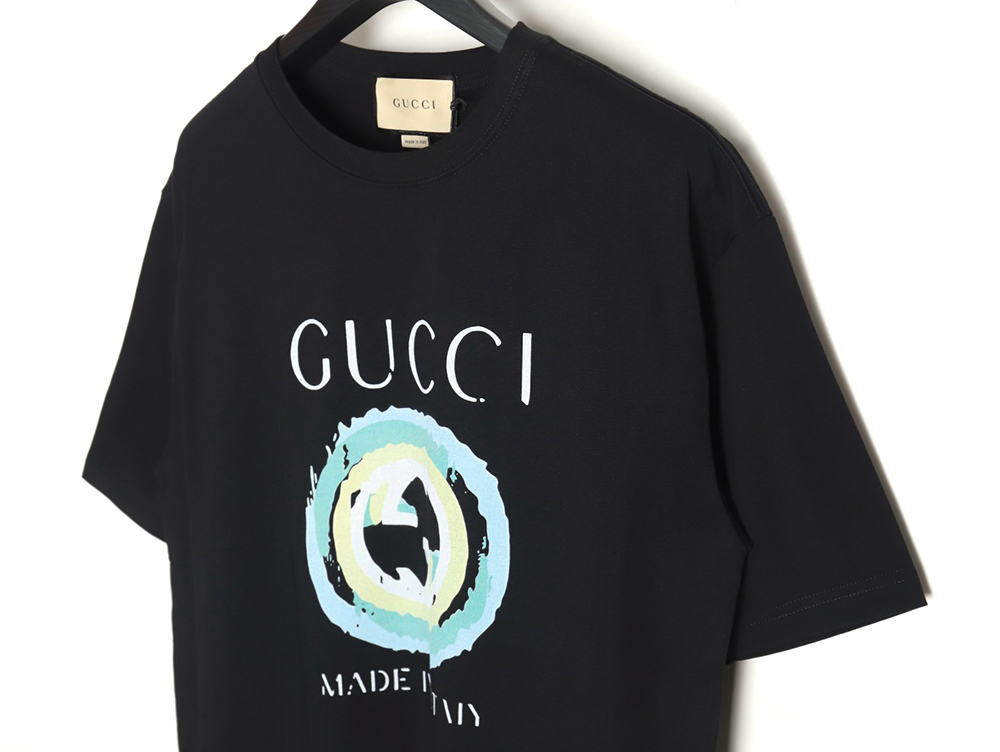 Gucci 24ss digital printed round neck short sleeve