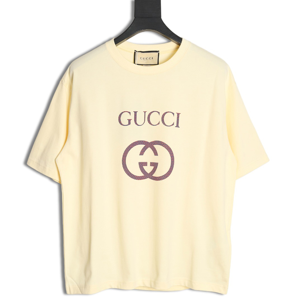 Gucci 24Ss Purple Label Interlocking Print Short Sleeve