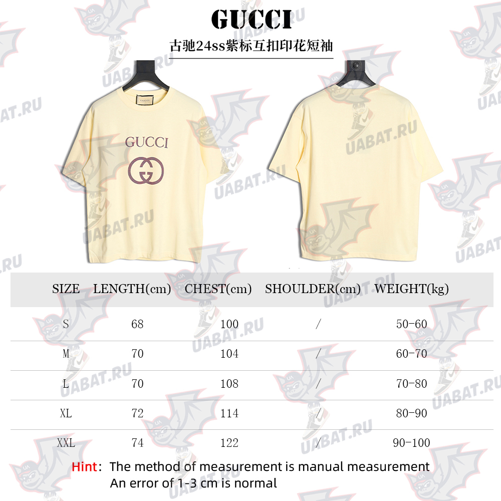 Gucci 24Ss Purple Label Interlocking Print Short Sleeve