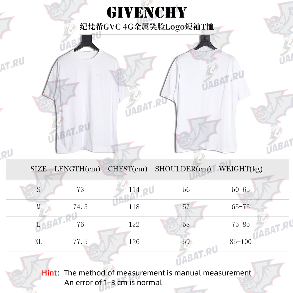 Givenchy 4G Metal Smiley L0go Short Sleeve T-Shirt