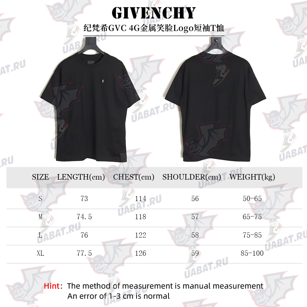 Givenchy 4G Metal Smiley L0go Short Sleeve T-Shirt